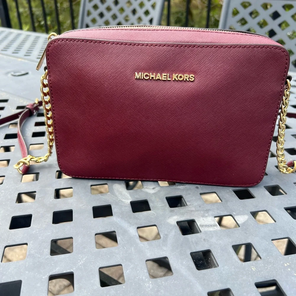 Michael Kors Burgundy Crossbody Bag